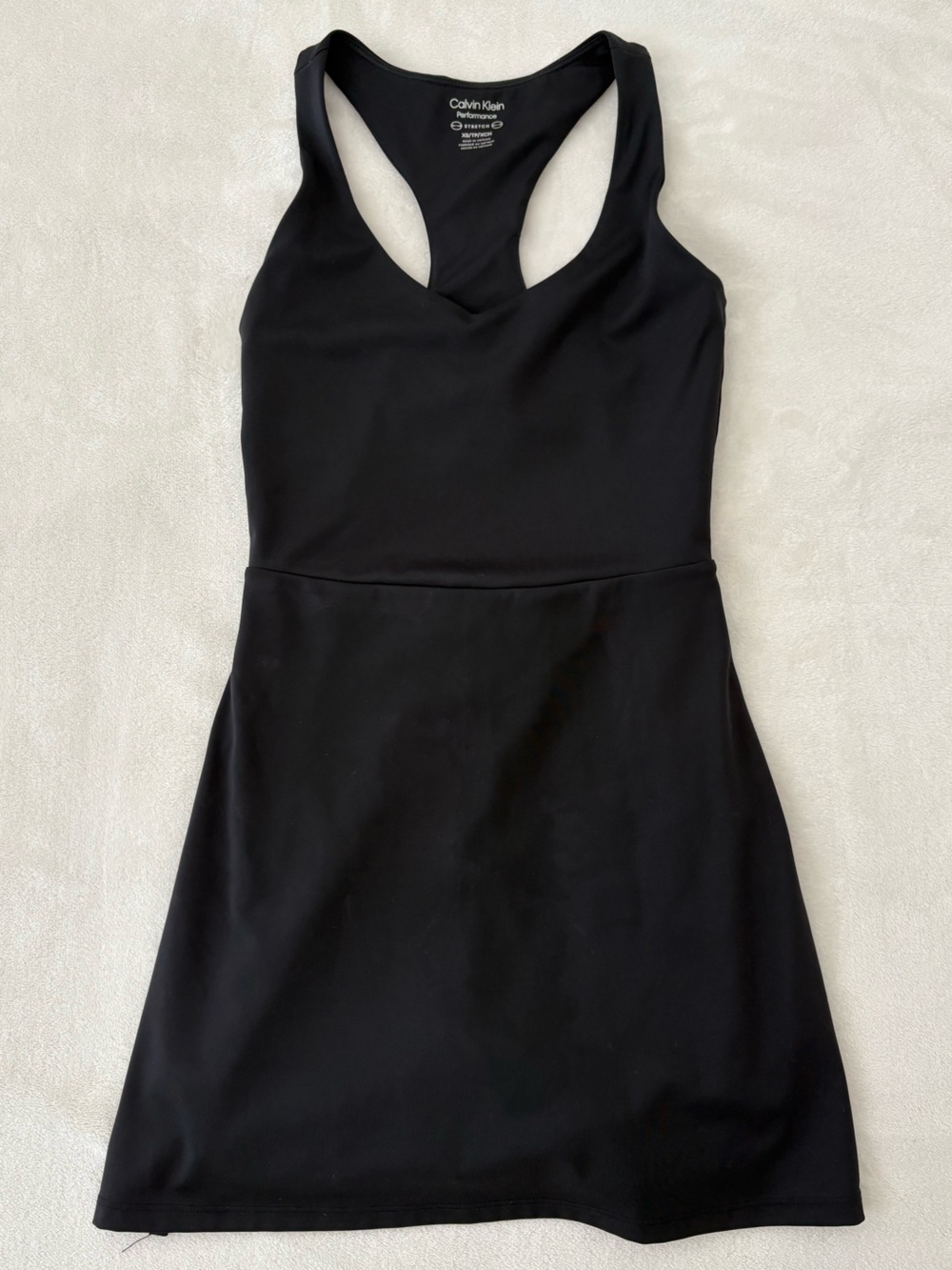 Women’s Calvin Klein Black Tennis Dress, Built-In Shorts
